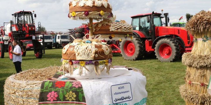 На “Дажынках” у Воранаве вызначылі лепшыя каравай, сноп і саламяную кампазіцыю